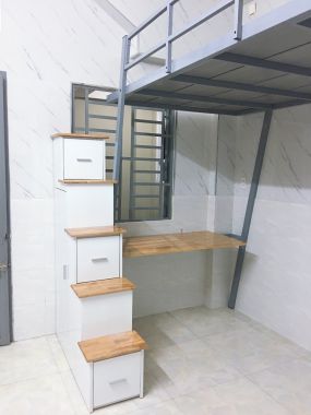 Tầng Lửng (L), Phòng trọ cao cấp, full nội thất cơ bản, phù hợp cho sinh viên nghiên cứu, học tập và người làm công việc văn phòng